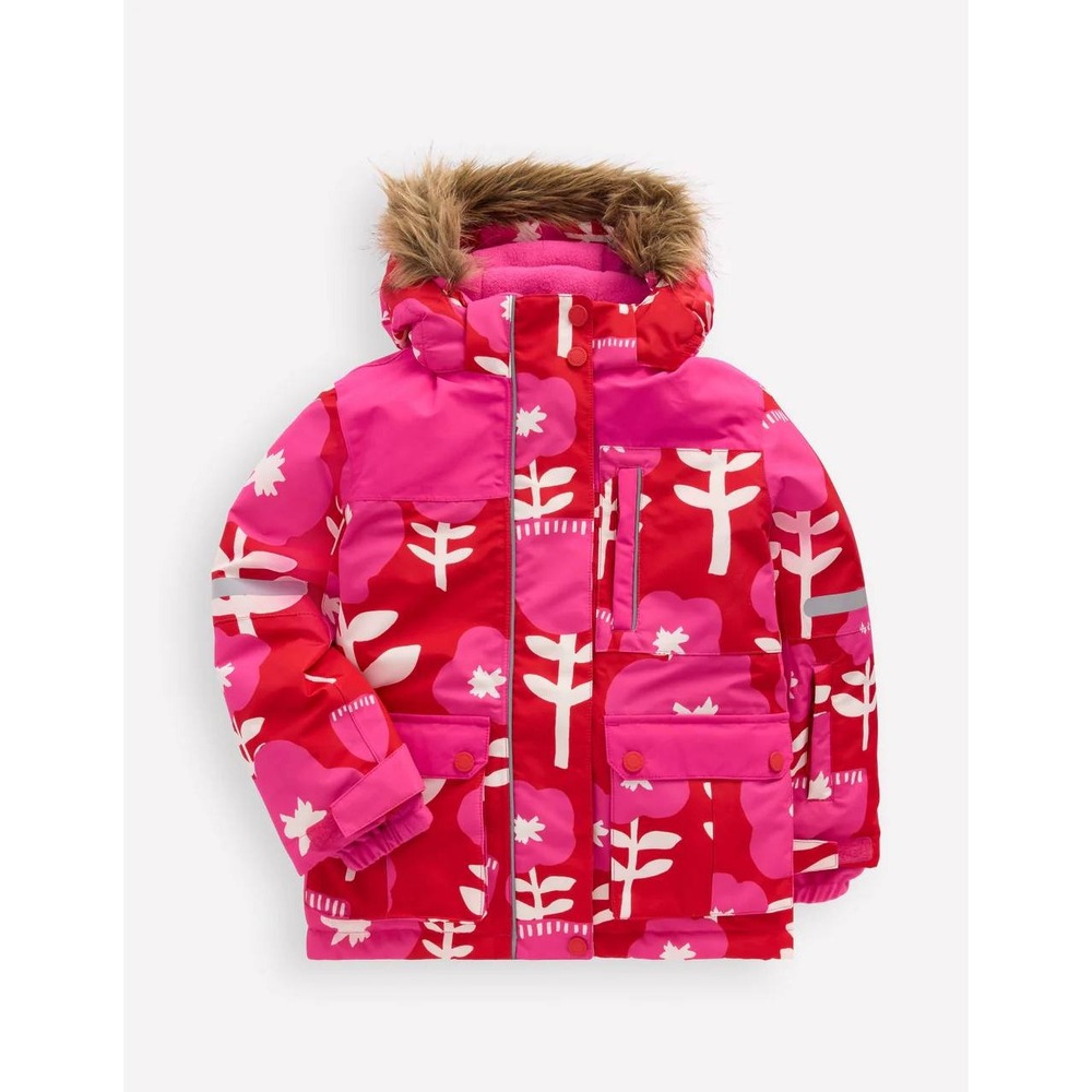 Mini Boden Girls All-Weather Waterproof Coat Giant Pink 11/12Y New With Tags